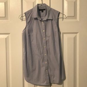 Light blue BR Sleeveless Collared Button Down